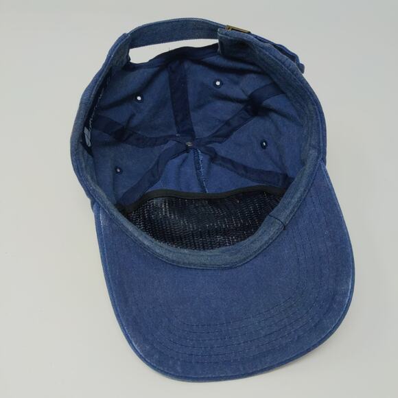 St. Augustine Slideback Hat Embroidered Logo Blue 175 Years Adjustable - Picture 9 of 11